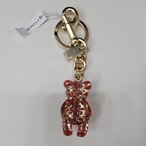Coach bear keychain